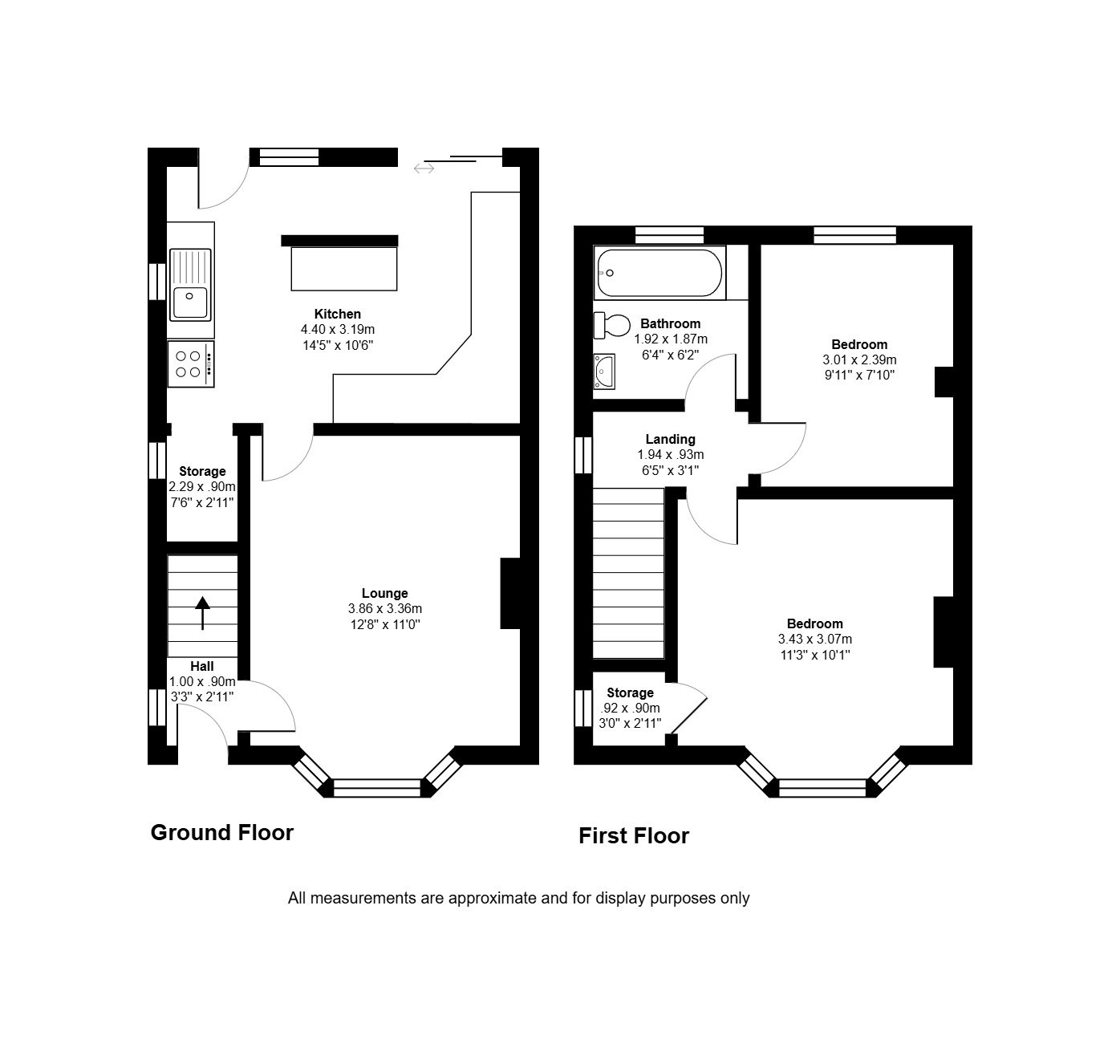 2 bed semi-detached house to rent in Watson Road, Stoke-on-Trent - Property floorplan