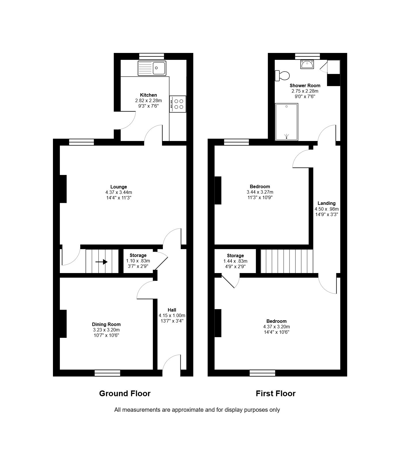 2 bed house to rent in Slaney Street, Newcastle under Lyme - Property floorplan