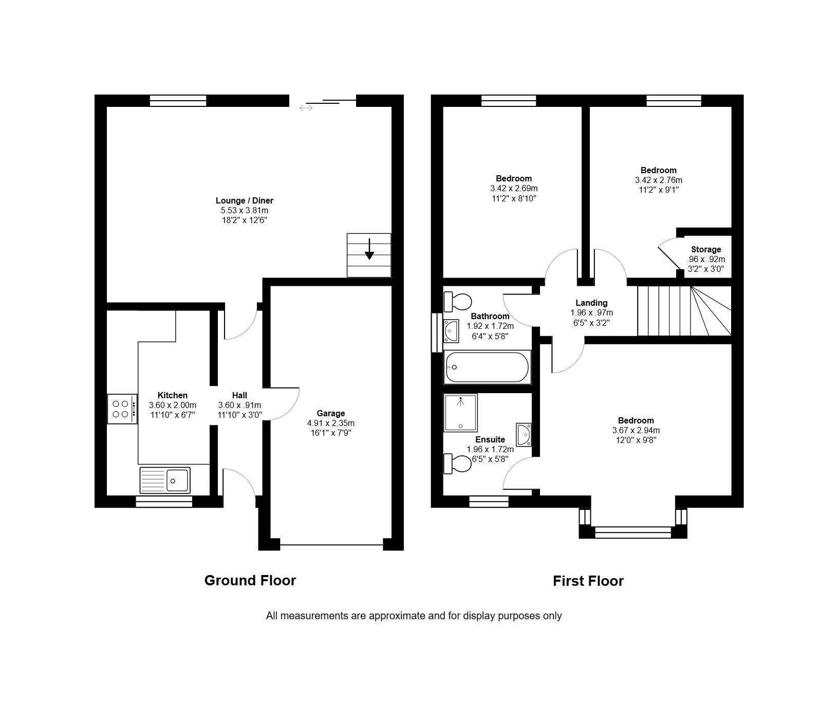 3 bed semi-detached house to rent in Menai  Grove, Longton - Property floorplan