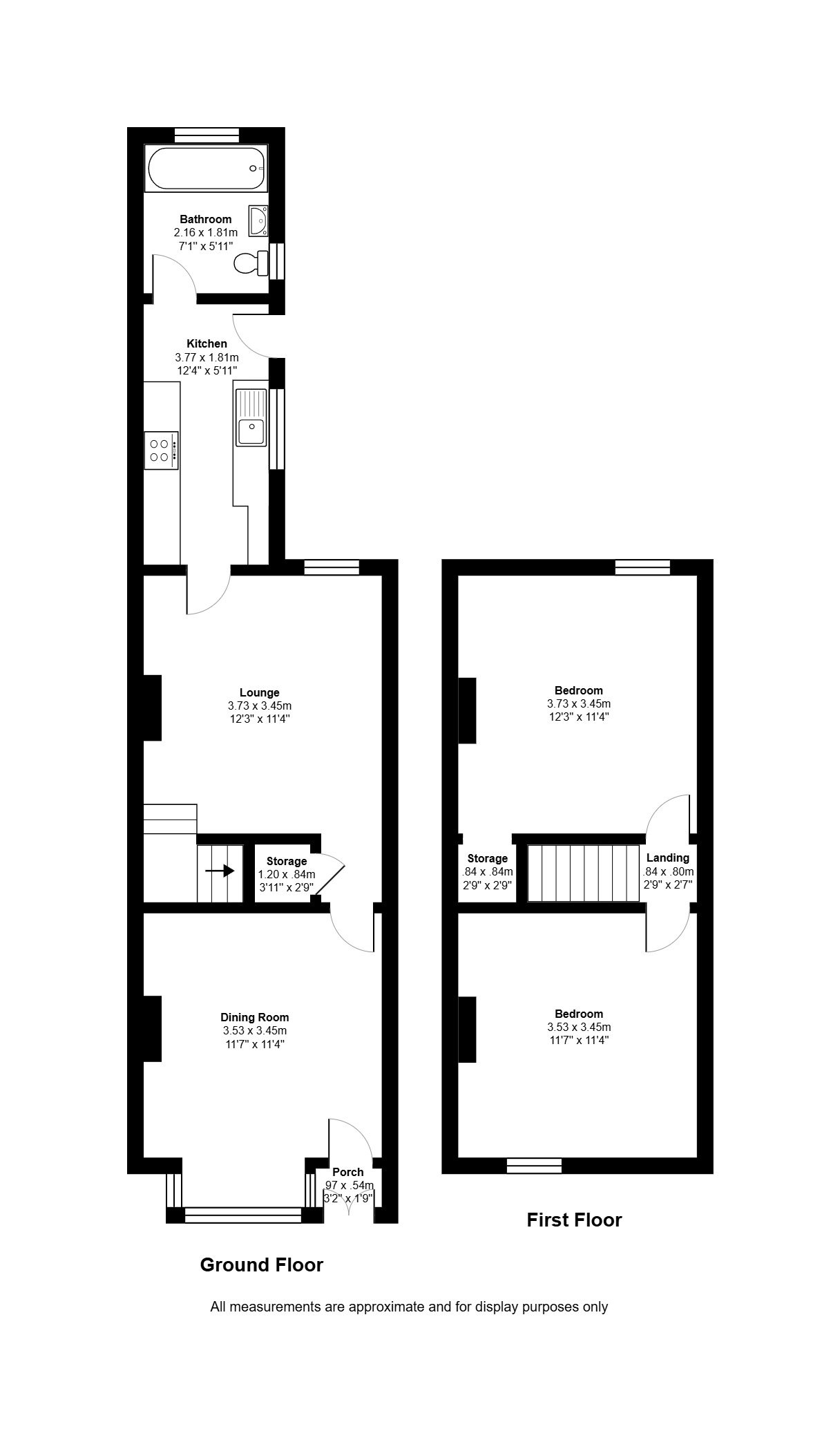 2 bed end of terrace house for sale in Lorne  Street, Burslem - Property floorplan