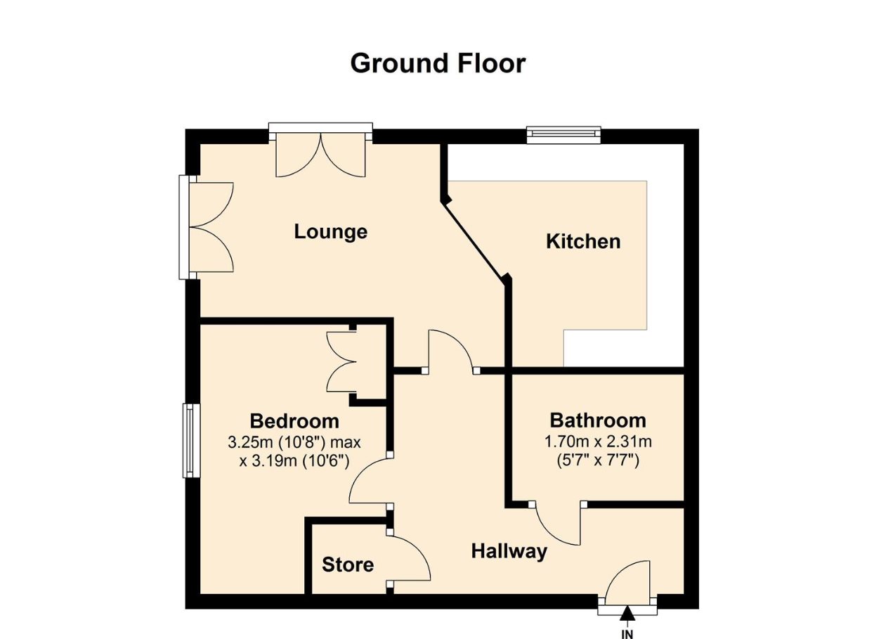 1 bed apartment for sale in Burtree Drive, Norton Heights - Property floorplan