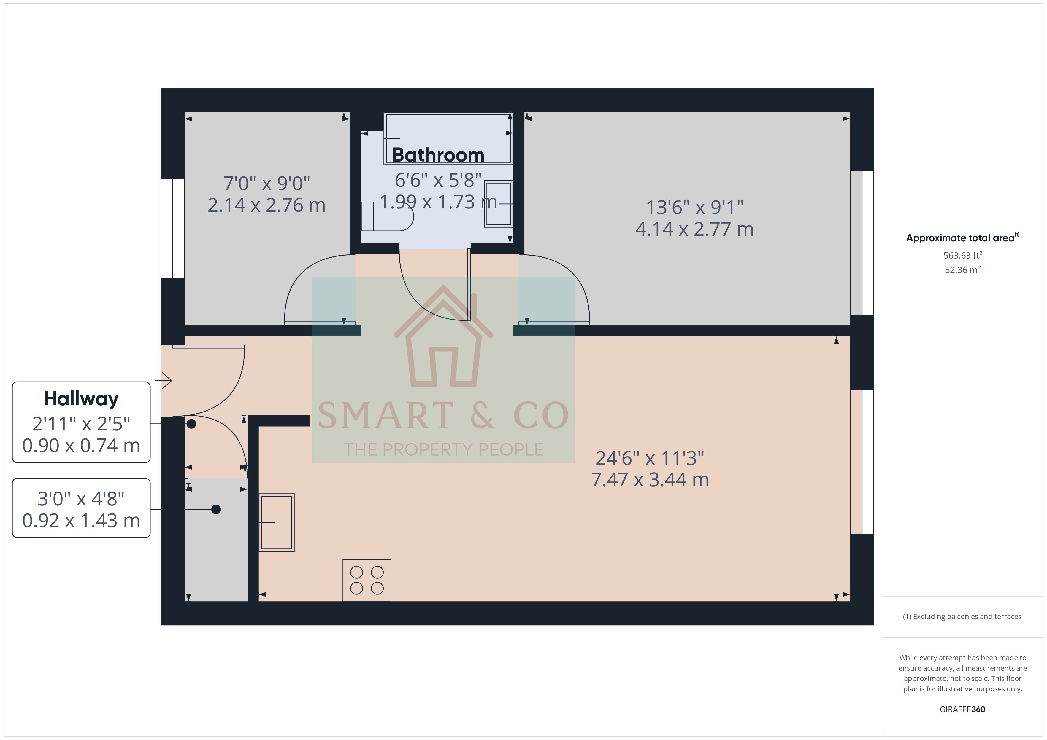 2 bed flat for sale in Joshua  Court, Longton - Property floorplan