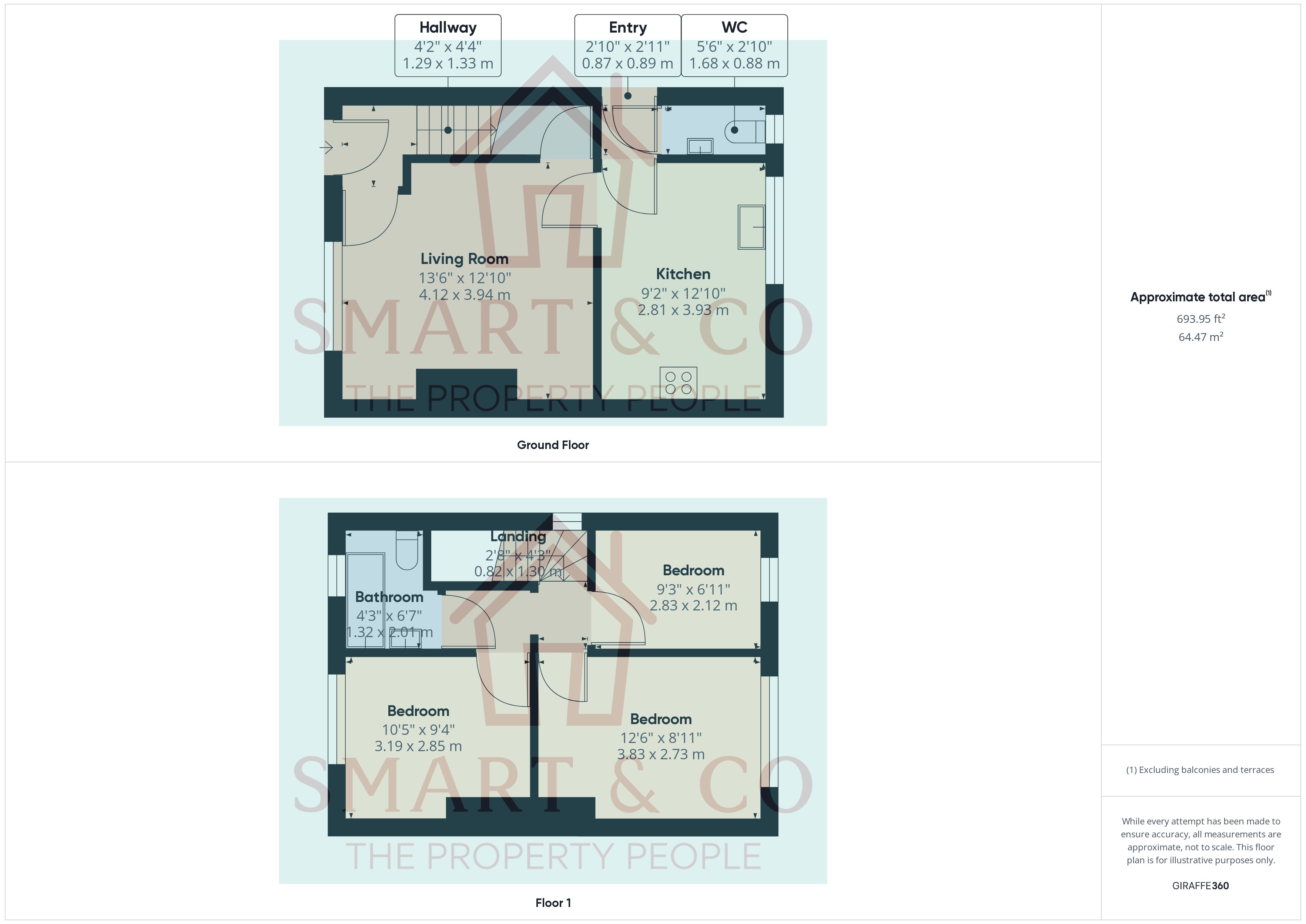 3 bed semi-detached house for sale in Cliffe  Place, Stoke-on-Trent - Property floorplan