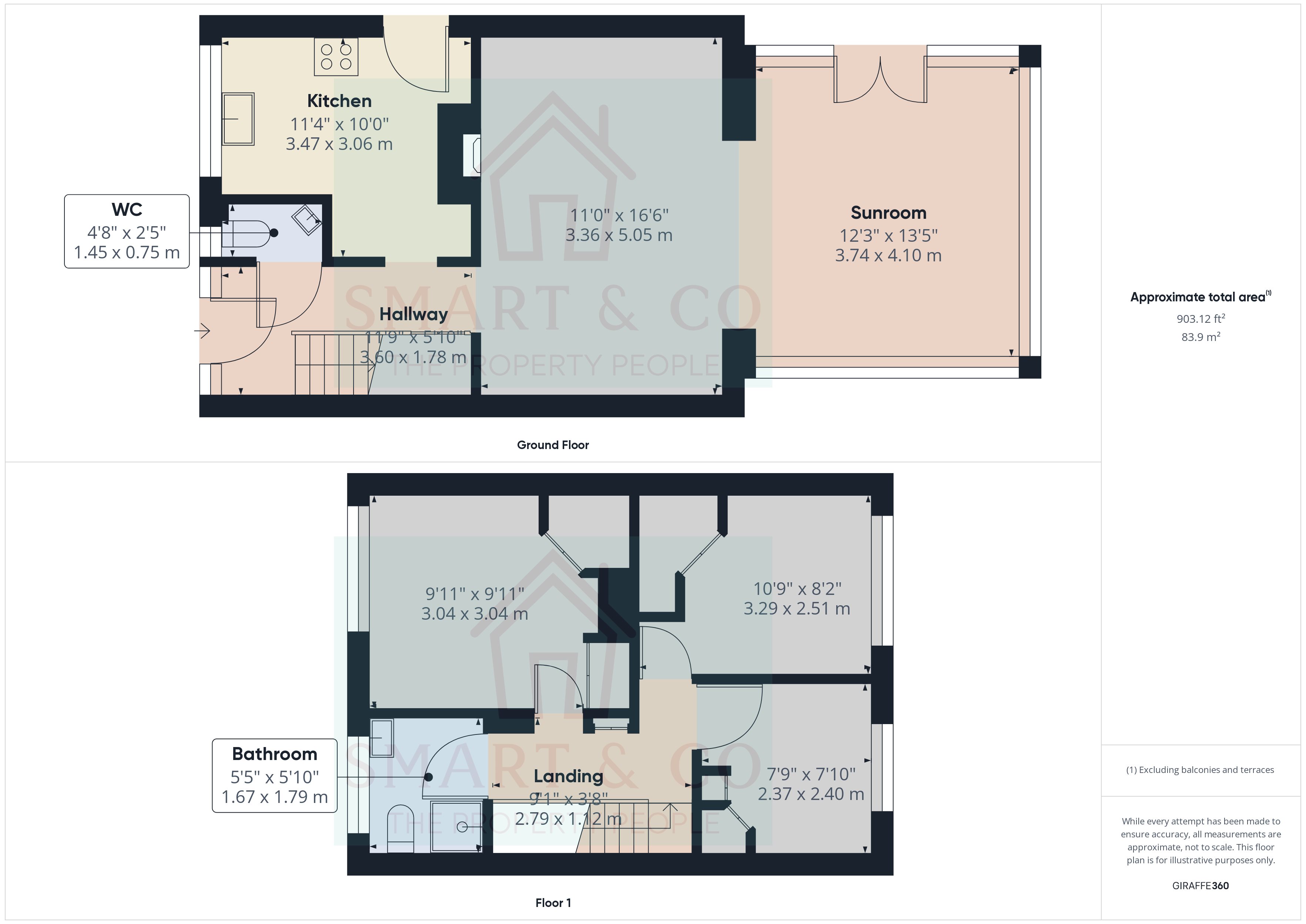 3 bed semi-detached house for sale in Masefield  Close, Cheadle - Property floorplan