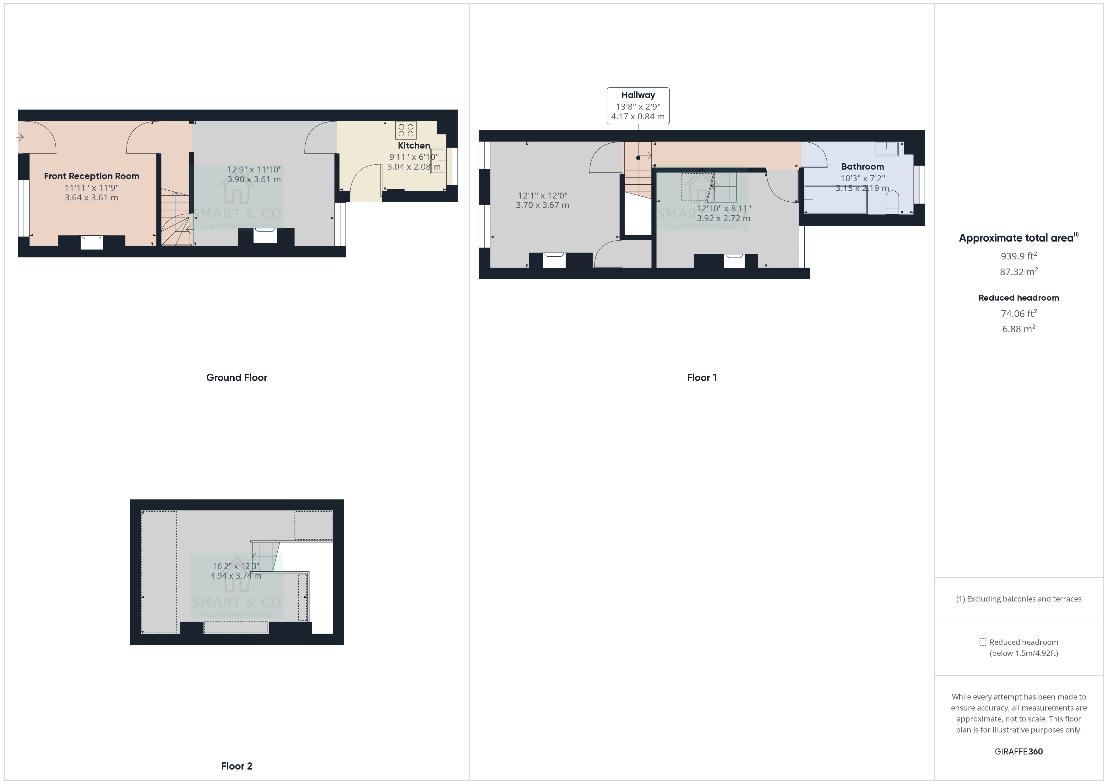 2 bed house for sale in Gilman Street, Hanley - Property floorplan