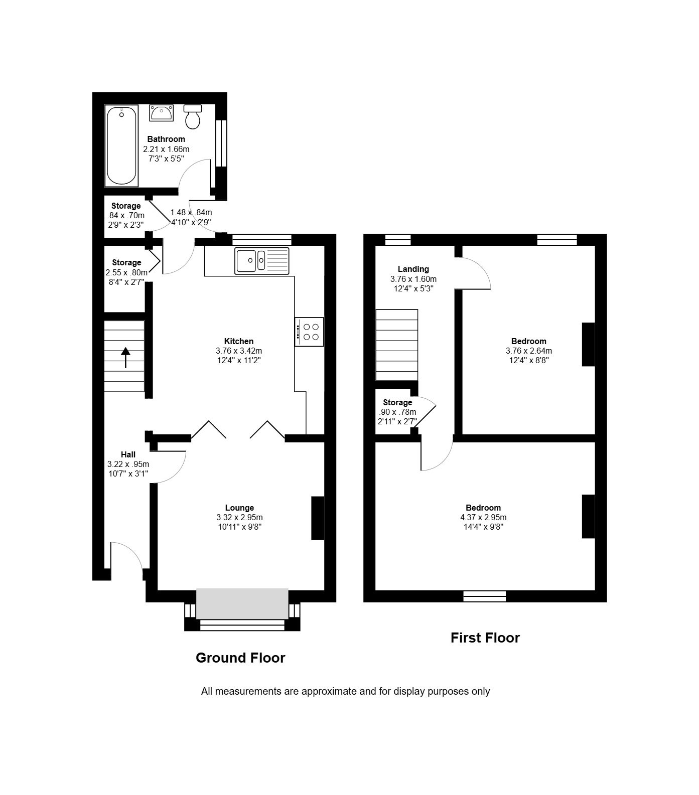 2 bed terraced house for sale in Jackfield  Street, Burslem - Property floorplan