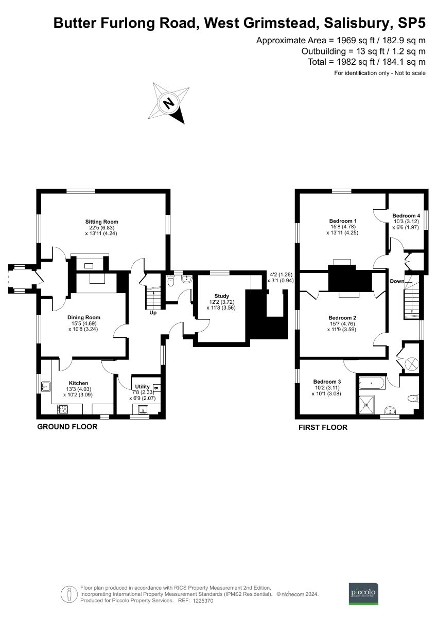 4 bed detached house to rent in West Grimstead, Wiltshire - Property floorplan