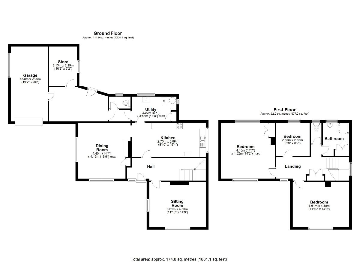 3 bed detached house to rent in Rockbourne, Fordingbridge - Property floorplan