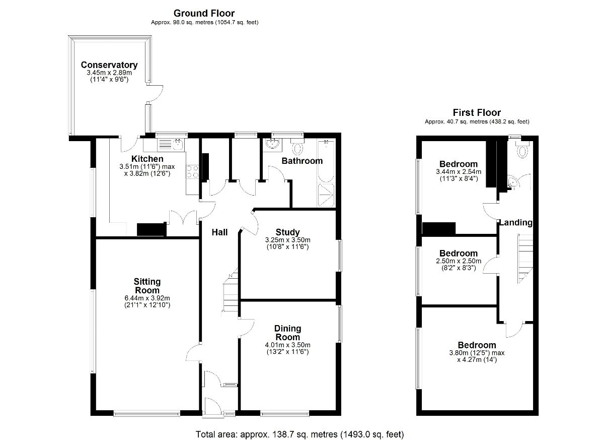 4 bed detached house to rent in St Andrews Close, Wilton - Property floorplan