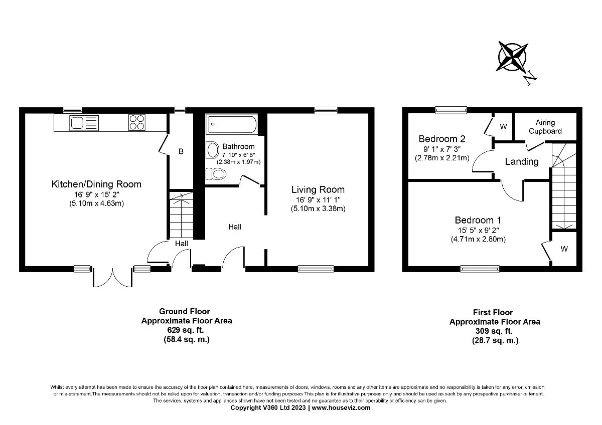 2 bed character property to rent in Back Lane, Bowerchalke, Salisbury - Property floorplan