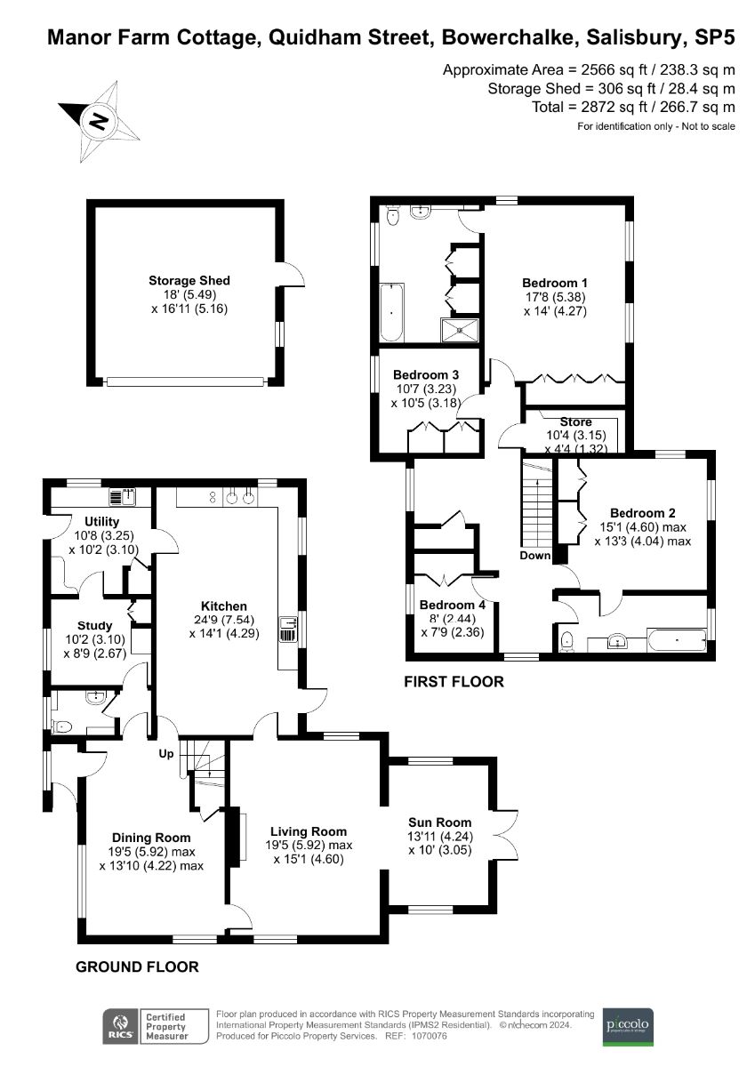 4 bed character property to rent in Bowerchalke, Salisbury - Property floorplan
