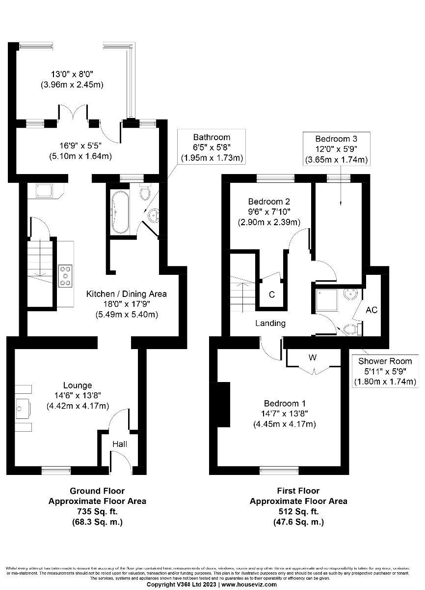 3 bed terraced house for sale in North Street, Salisbury - Property floorplan