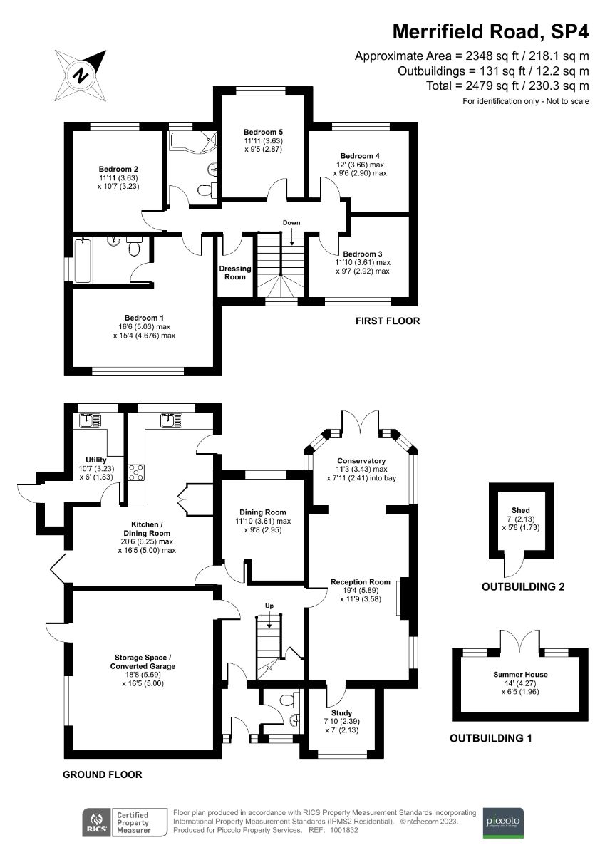 5 bed detached house for sale in Merrifield Road, Salisbury - Property floorplan