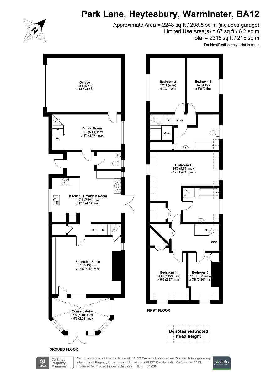 5 bed character property for sale in Heytesbury, Warminster - Property floorplan