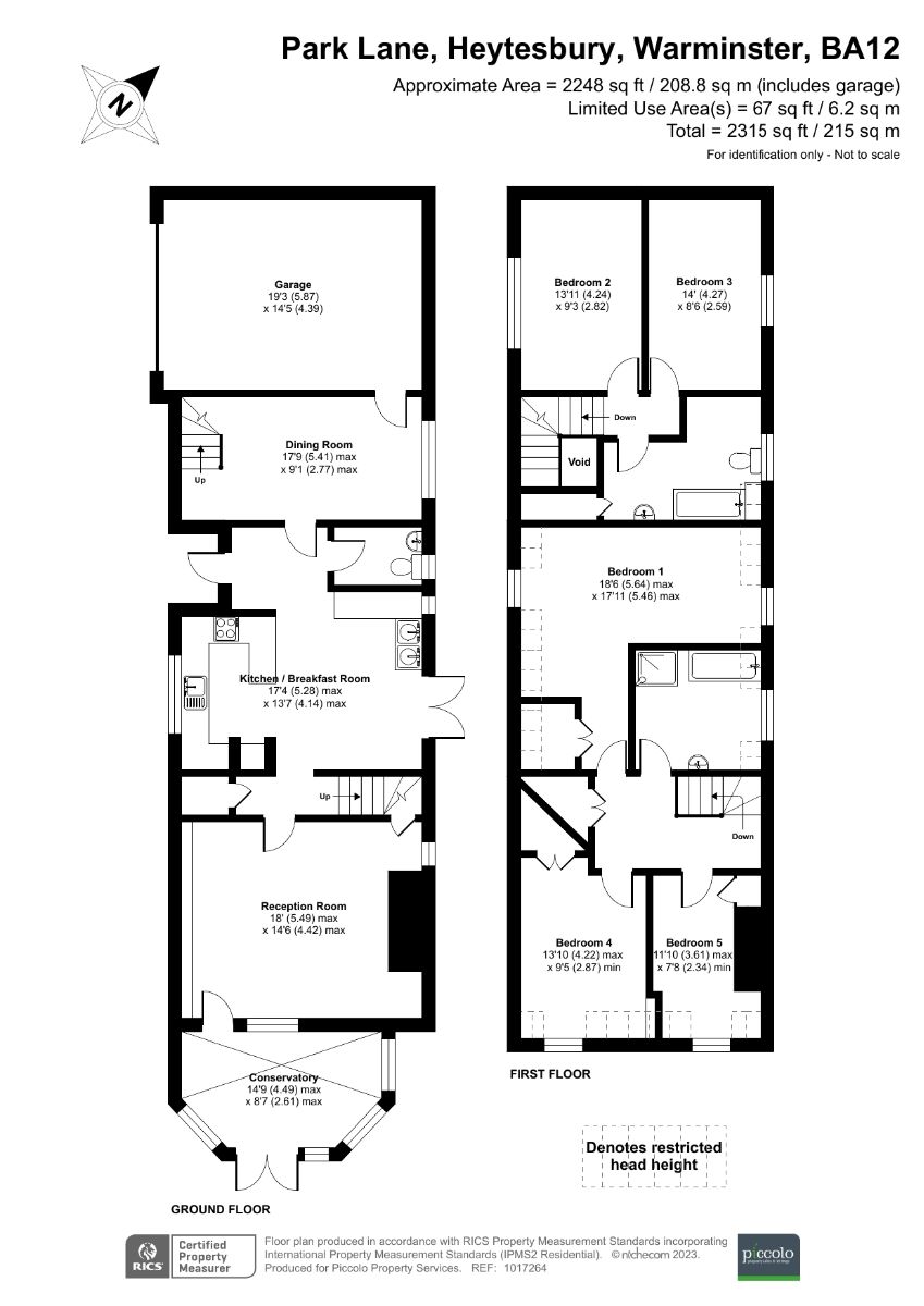 5 bed character property for sale in Heytesbury, Warminster - Property floorplan