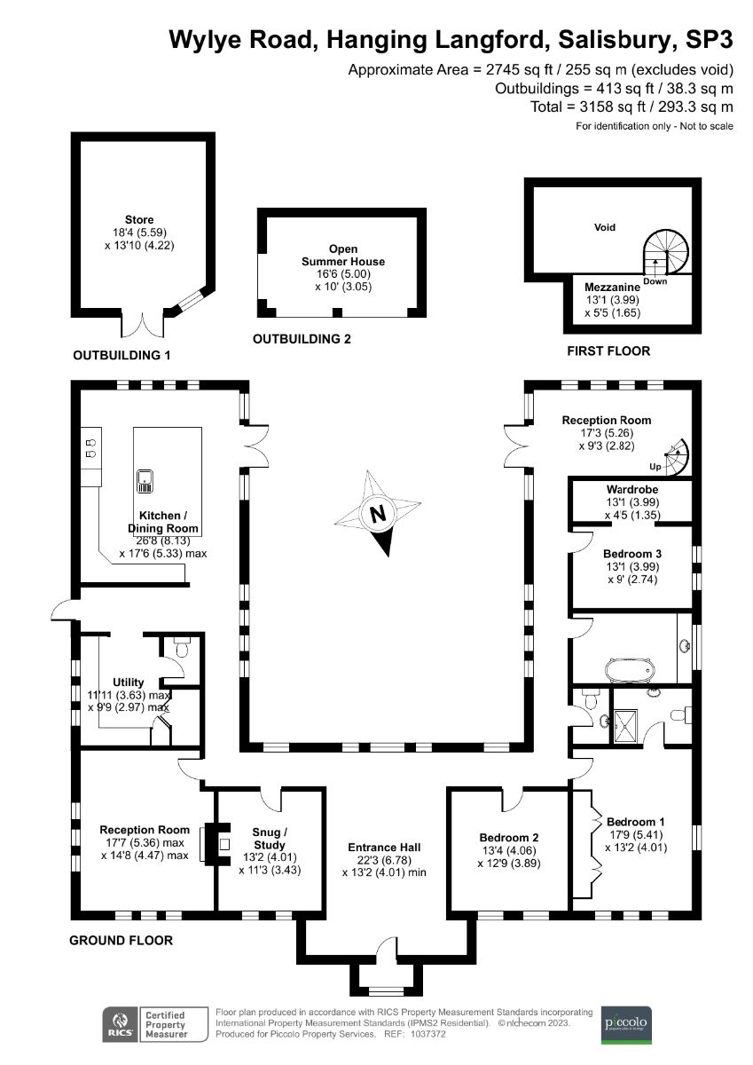 4 bed detached house for sale in Wylye Road, Hanging Langford - Property floorplan