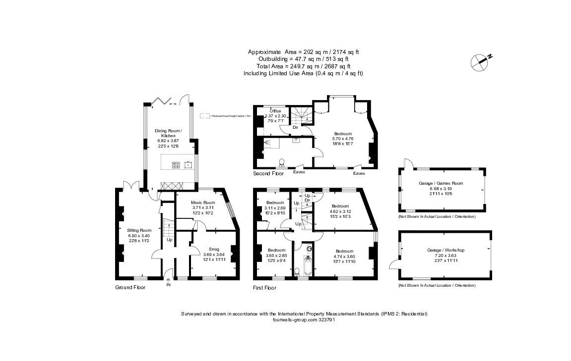 5 bed end of terrace house for sale in North Street, Salisbury - Property floorplan