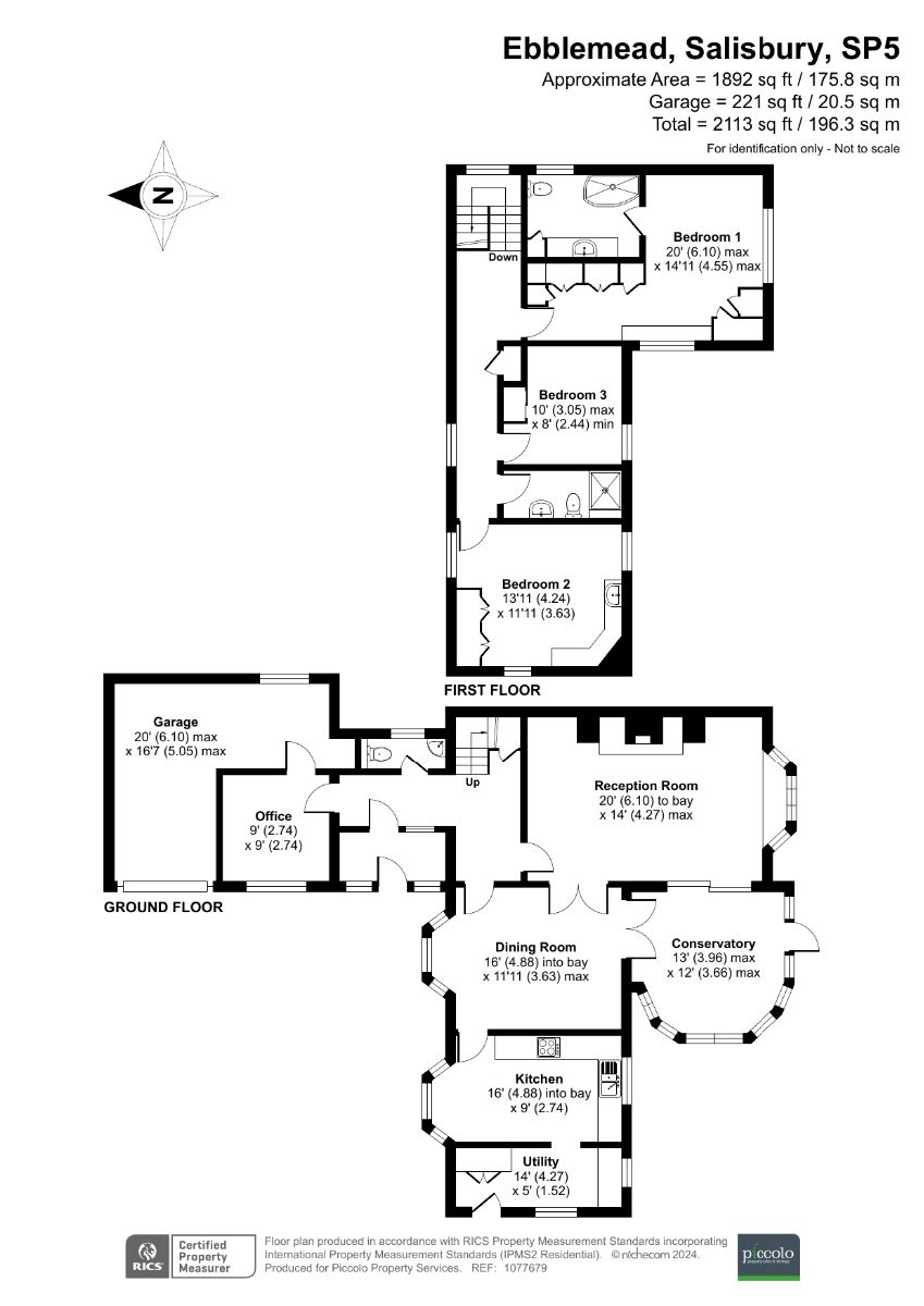 3 bed detached house for sale in Homington, Salisbury - Property floorplan