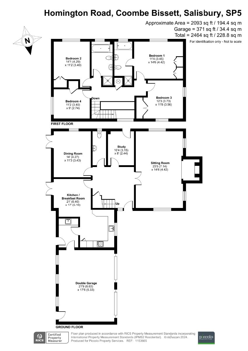 4 bed detached house for sale in Coombe Bissett, Salisbury - Property floorplan