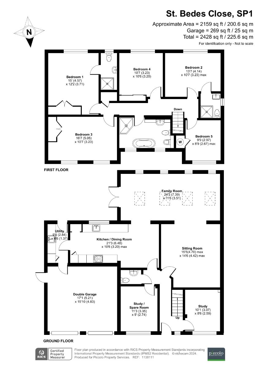 5 bed detached house for sale in St. Bedes Close, Salisbury - Property floorplan