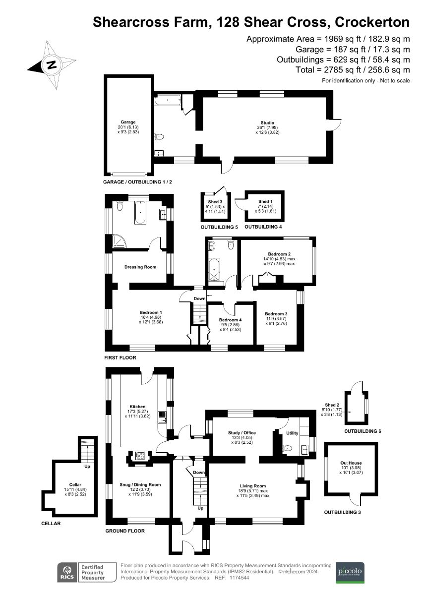 4 bed detached house for sale in Crockerton, Warminster - Property floorplan