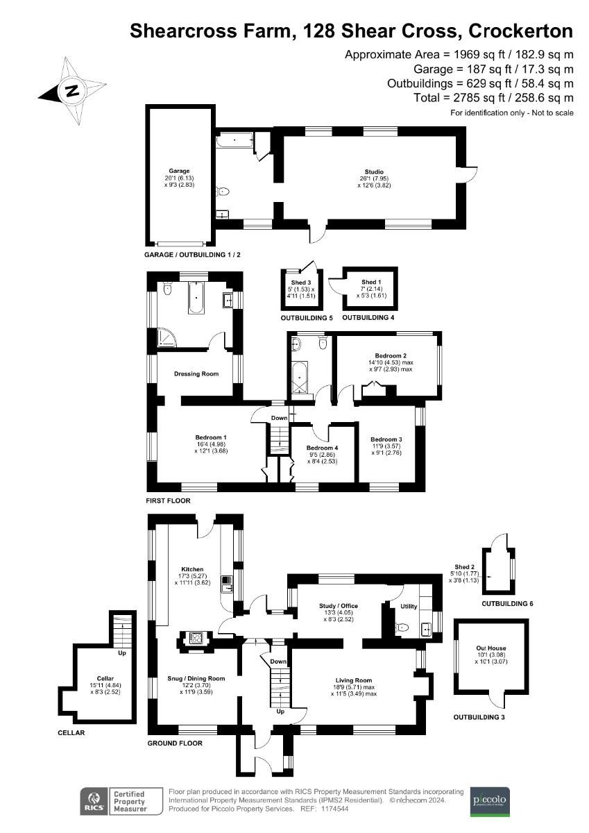 4 bed detached house for sale in Crockerton, Warminster - Property floorplan