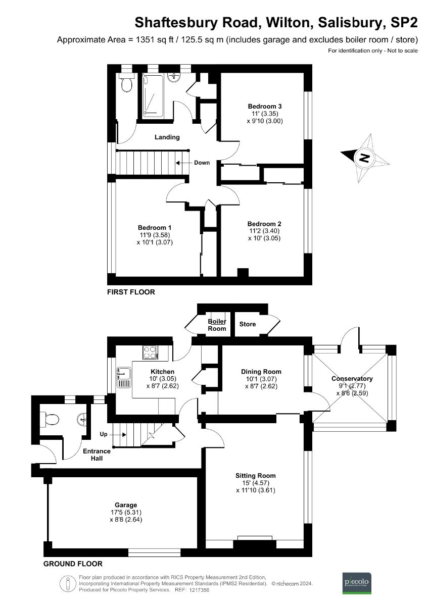 3 bed house for sale in Shaftesbury Road, Salisbury - Property floorplan