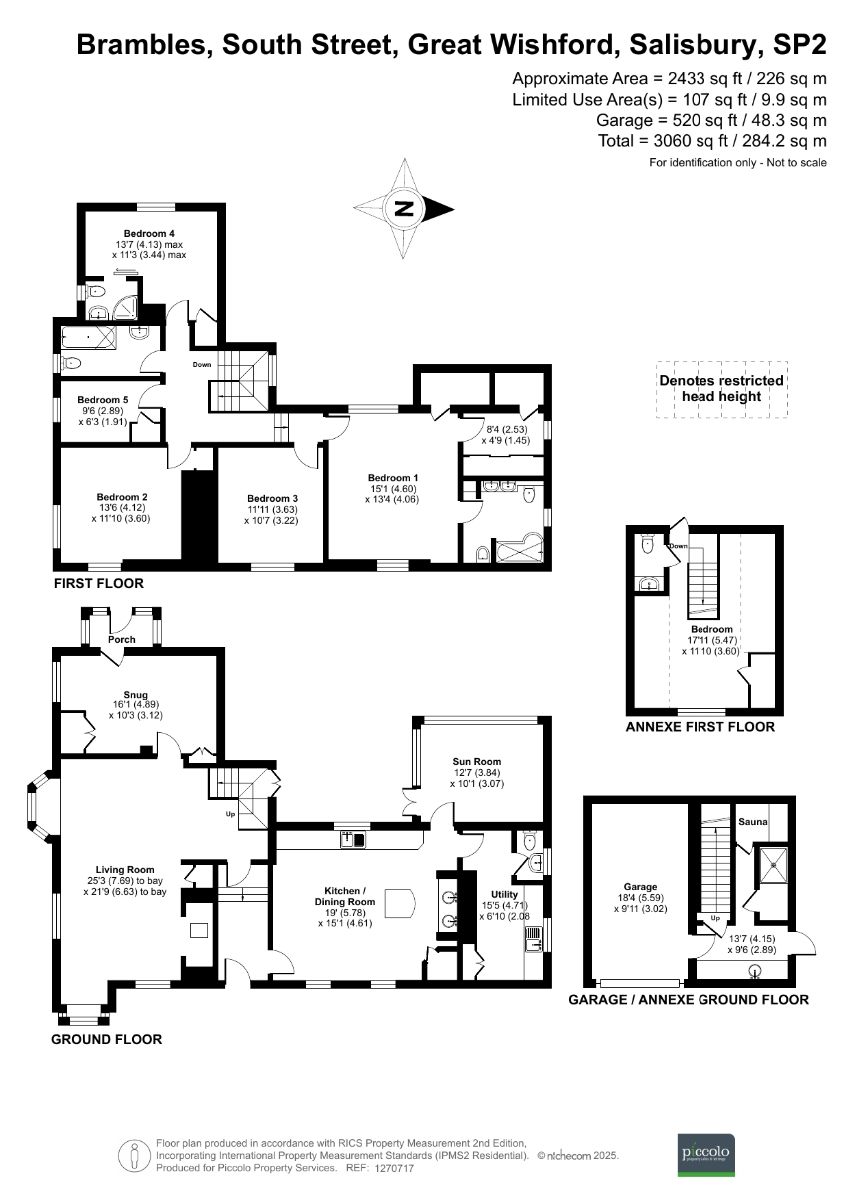 5 bed character property for sale in Great Wishford, Salisbury - Property floorplan