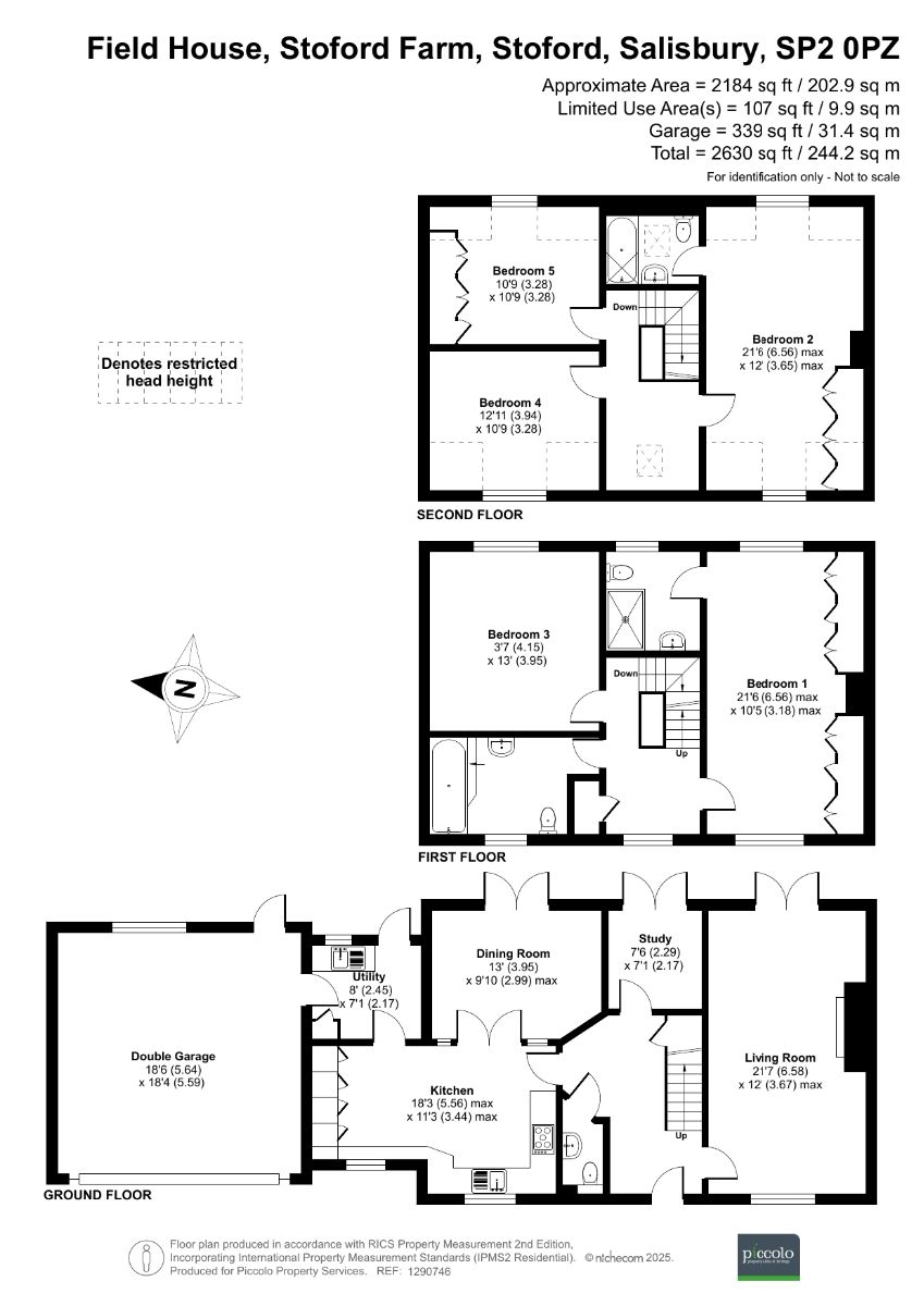 5 bed detached house for sale in Stoford, Salisbury - Property floorplan