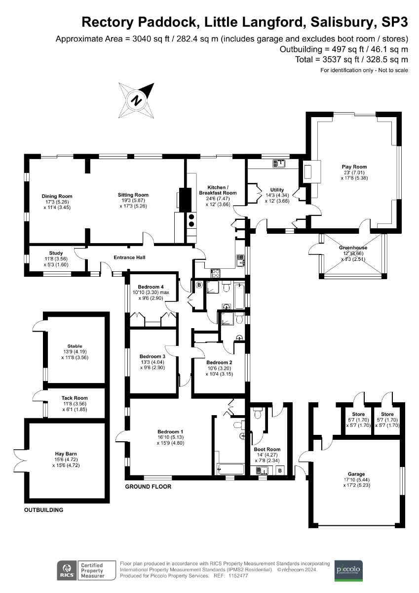 4 bed bungalow for sale in Little Langford, Salisbury - Property floorplan