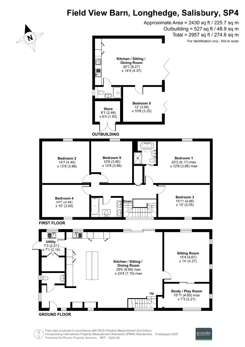 5 bed detached house for sale in Longhedge, Salisbury - Property floorplan