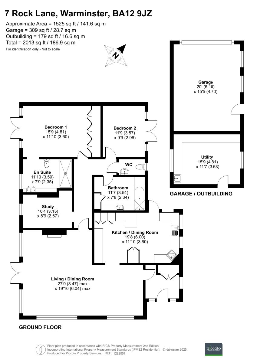 8 bed detached house for sale in Rock Lane, Warminster - Property floorplan