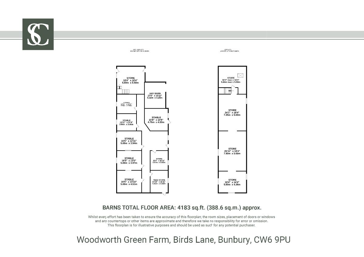 5 bed character property for sale in Bunbury, Tarporley - Property floorplan