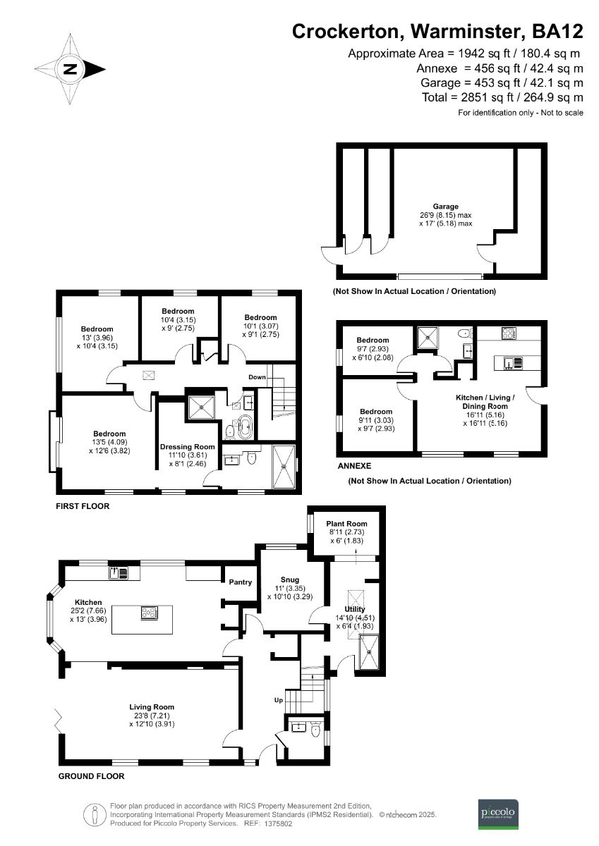 6 bed detached house for sale in Crockerton, Warminster - Property floorplan