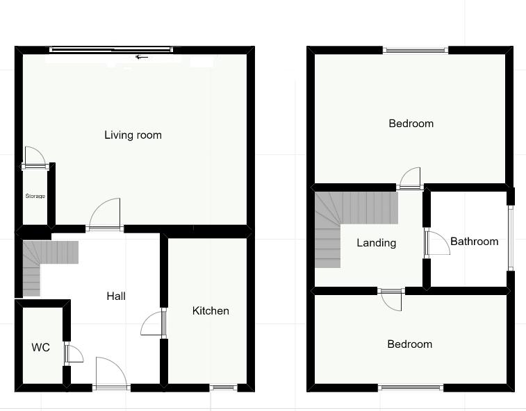 2 bed house to rent in Moorlands Close, Martock - Property floorplan