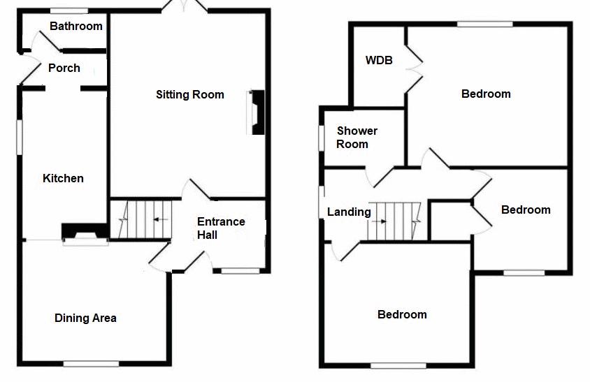 3 bed house for sale in Hill View, Yeovil - Property floorplan