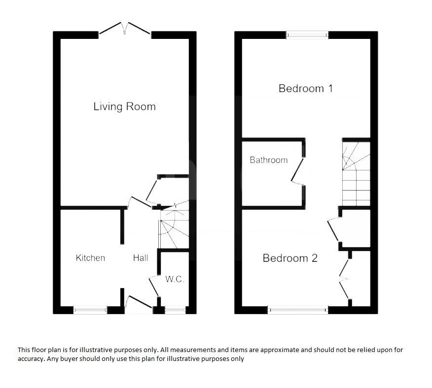 2 bed house to rent in Hills Orchard, Martock - Property floorplan