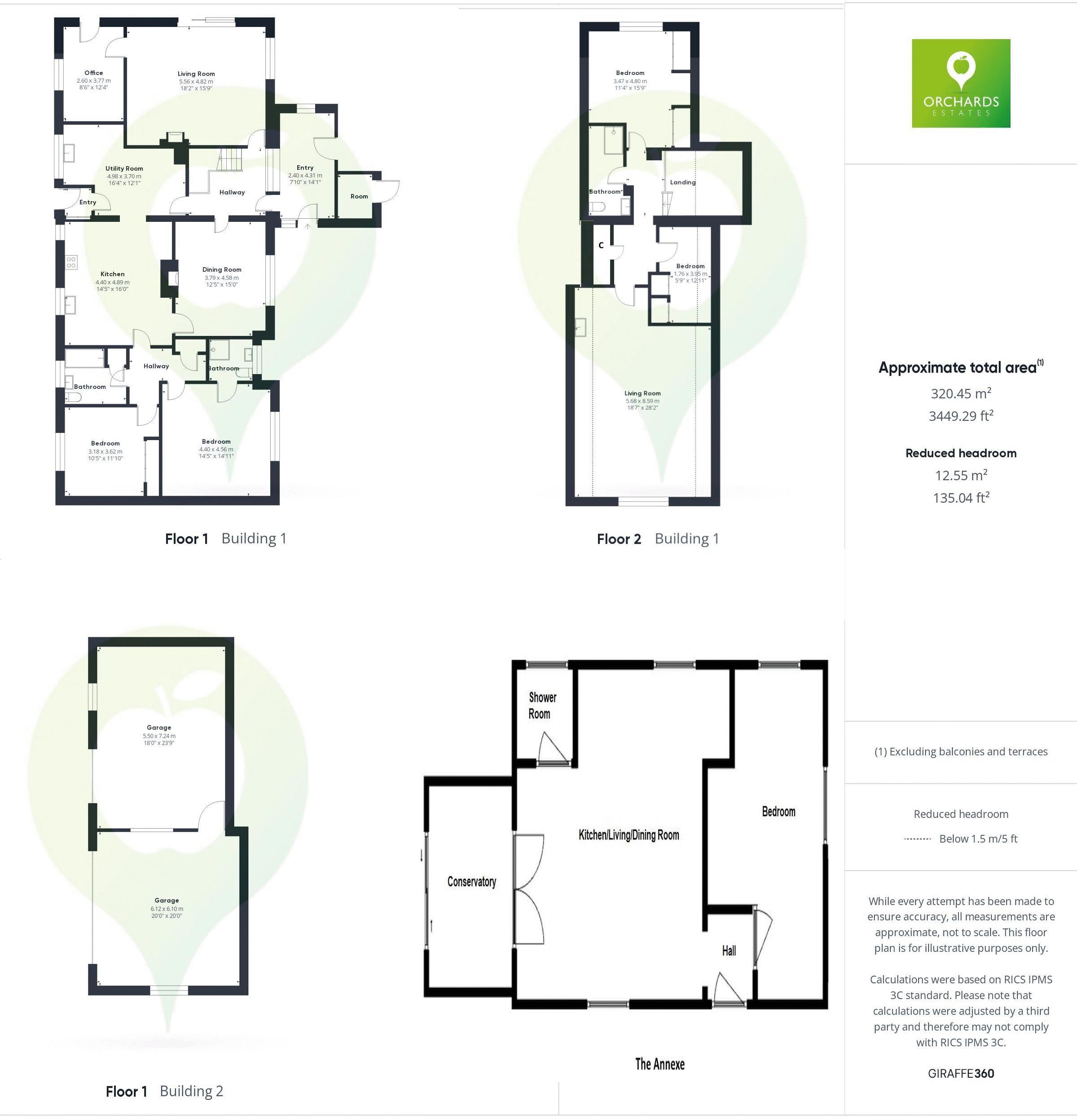 4 bed bungalow for sale in Owl Street, East Lambrook - Property floorplan