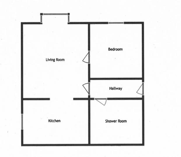 1 bed to rent in Green Mead, Yeovil - Property floorplan