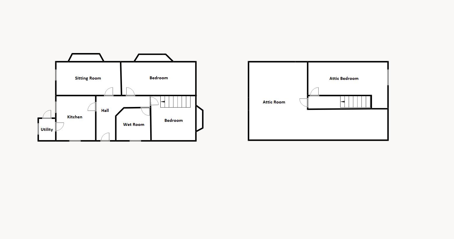 2 bed bungalow for sale, Yeovil - Property floorplan