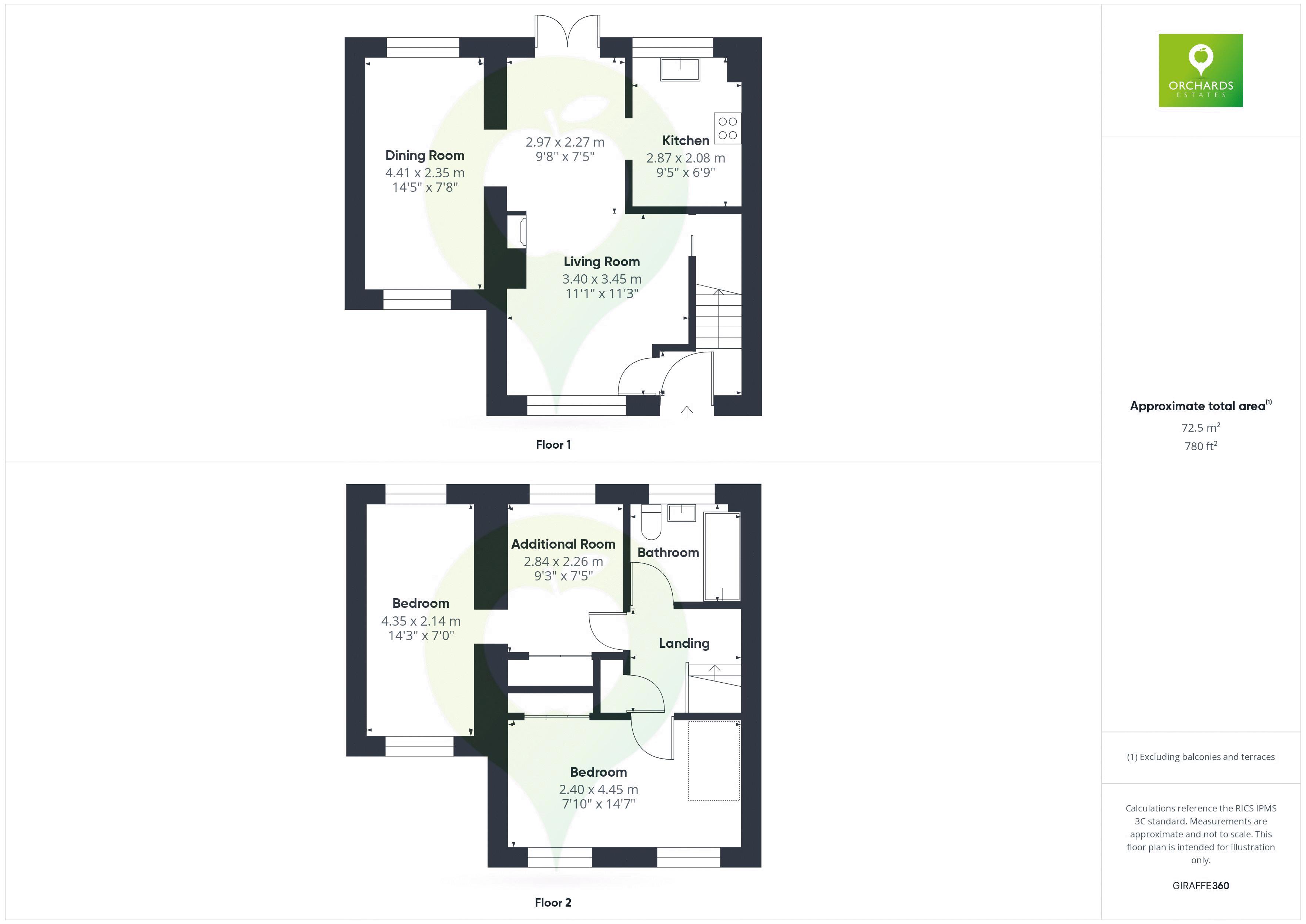 2 bed house to rent in Hamdon Close, Stoke-Sub-Hamdon - Property floorplan