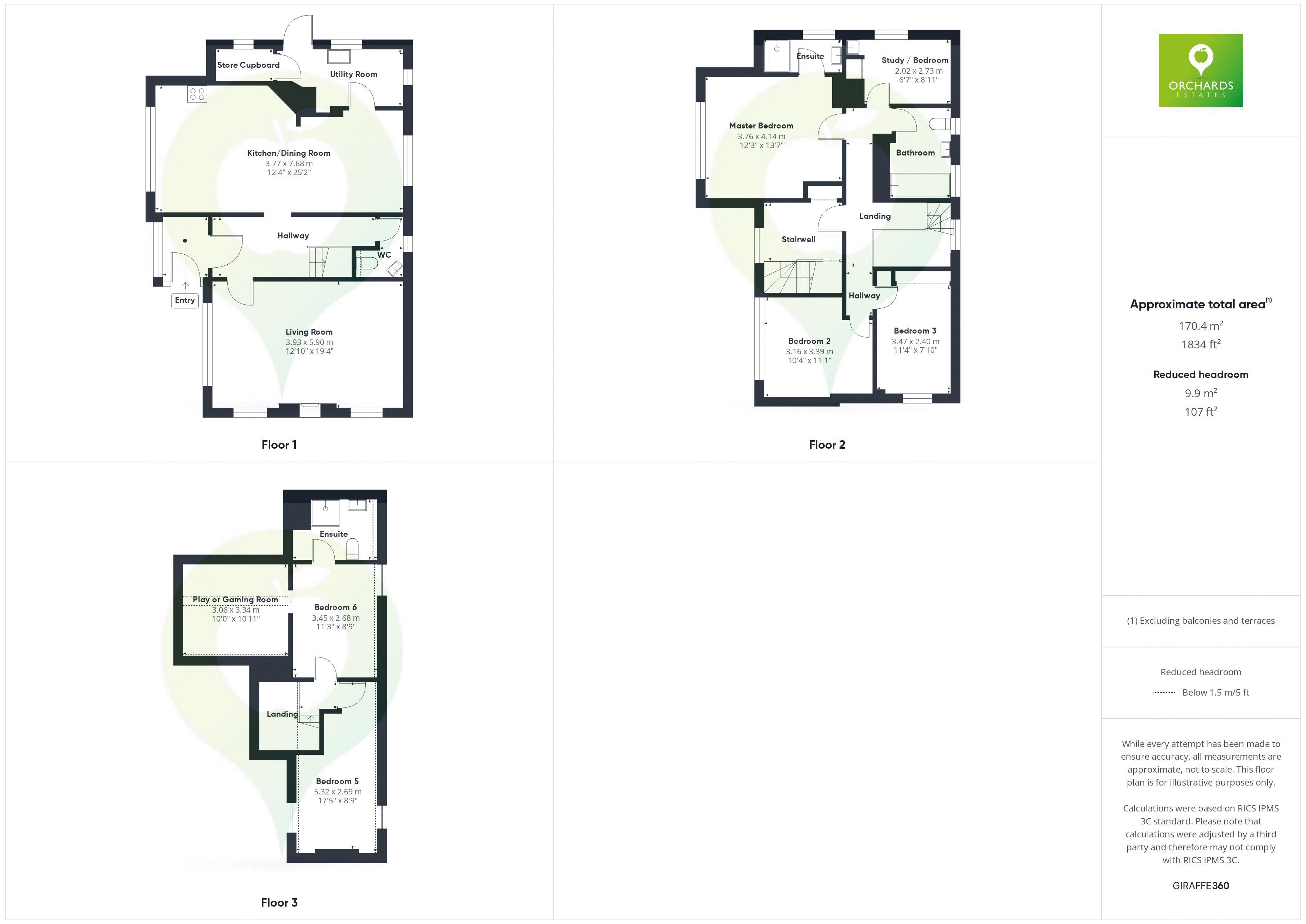 6 bed house for sale in Swallowcliffe Gardens, Yeovil - Property floorplan