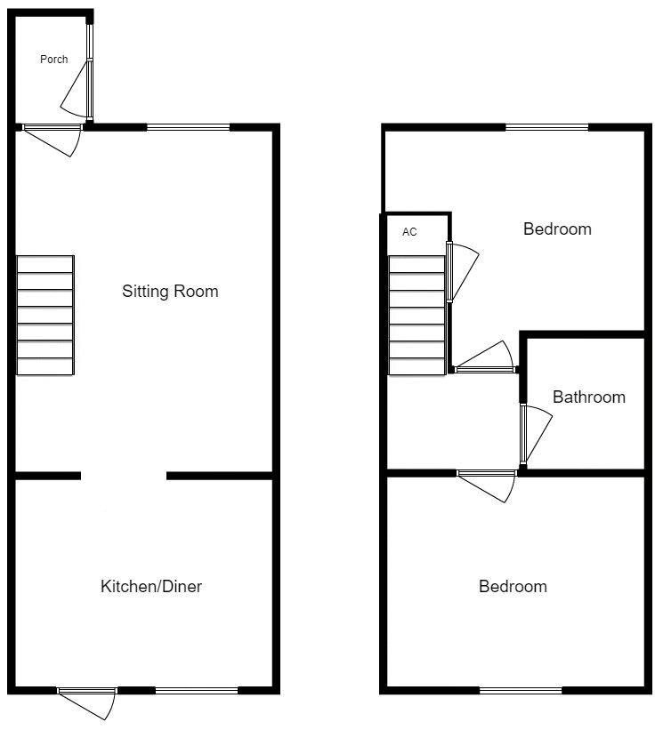 2 bed house to rent in Silver Springs, Ilminster - Property floorplan