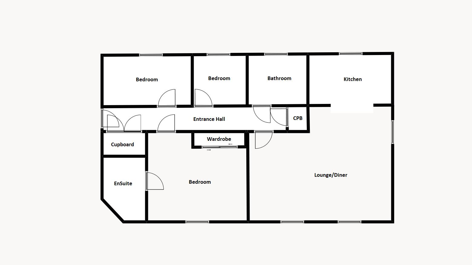 3 bed to rent in Shepherd Court, Yeovil - Property floorplan