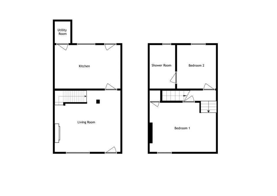 2 bed cottage to rent in Compton Road, South Petherton - Property floorplan