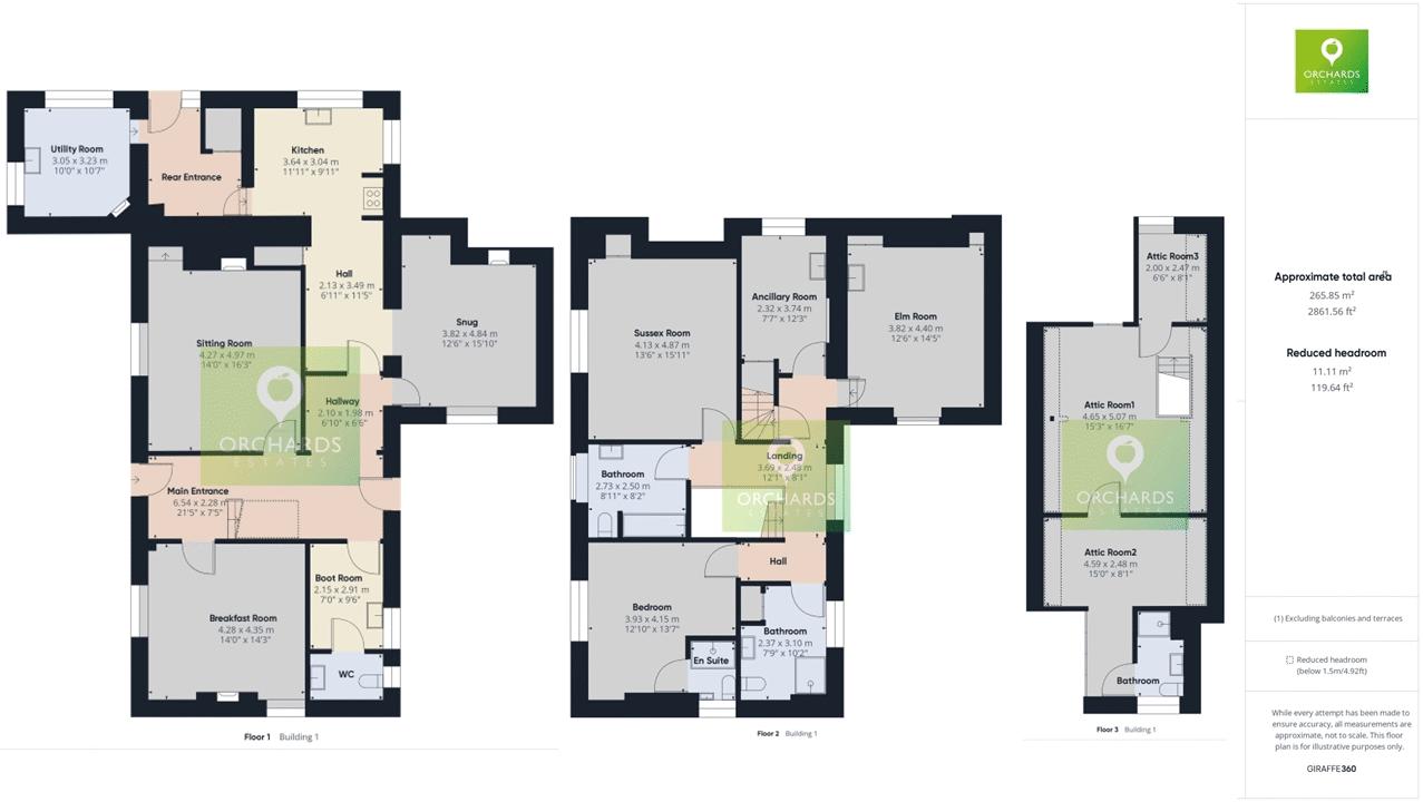 5 bed house for sale in Little Street, Norton Sub Hamdon - Property floorplan