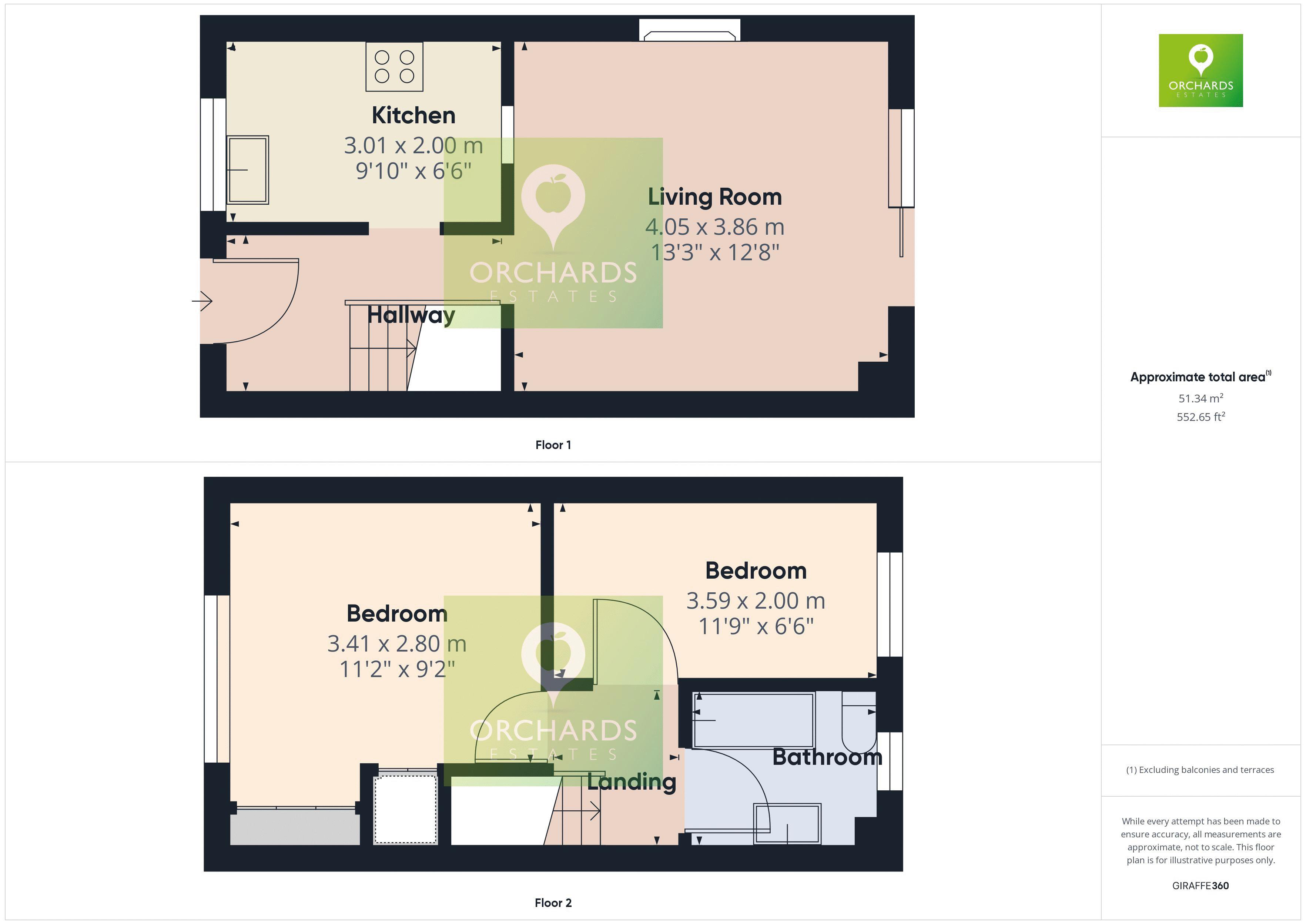 2 bed house for sale in Bracey Road, Martock - Property floorplan