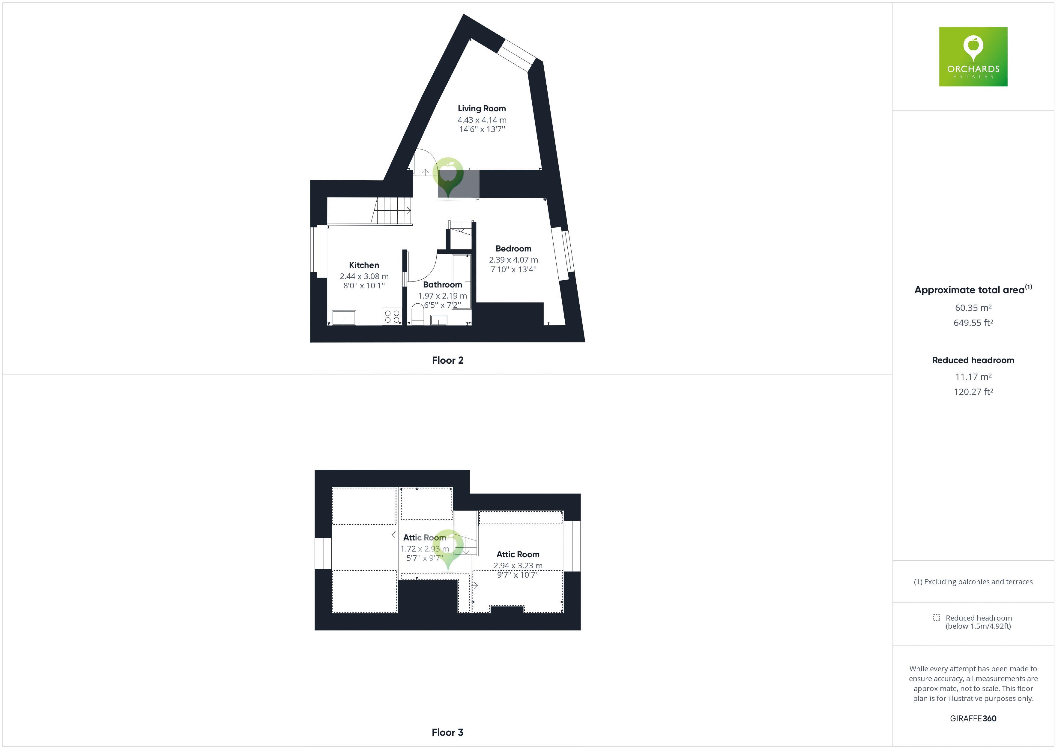 2 bed to rent in St. James Street, South Petherton - Property floorplan