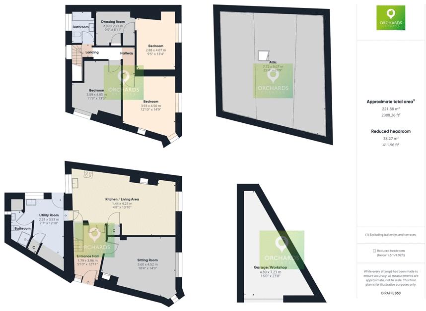 3 bed cottage for sale in West Street, Crewkerne - Property floorplan