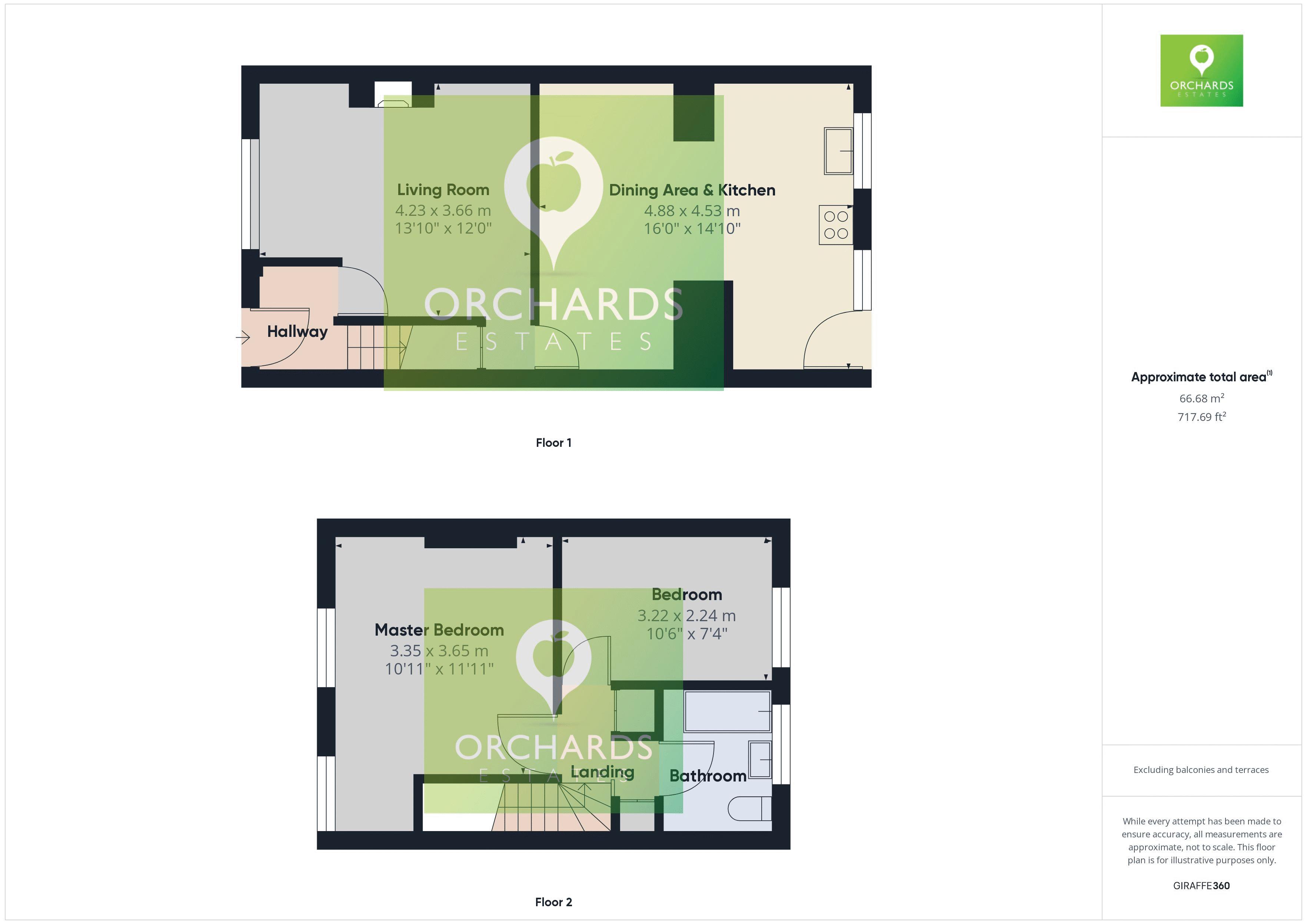 2 bed house for sale in Ham Hill, Stoke-Sub-Hamdon - Property floorplan
